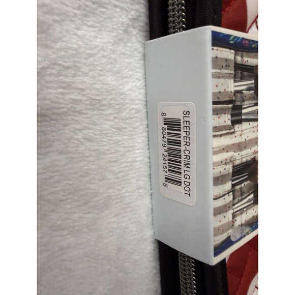 NEW Lug Women's Quilted Sleeper Travel Makeup Brush Holder Red Dot - Picture 5 of 9